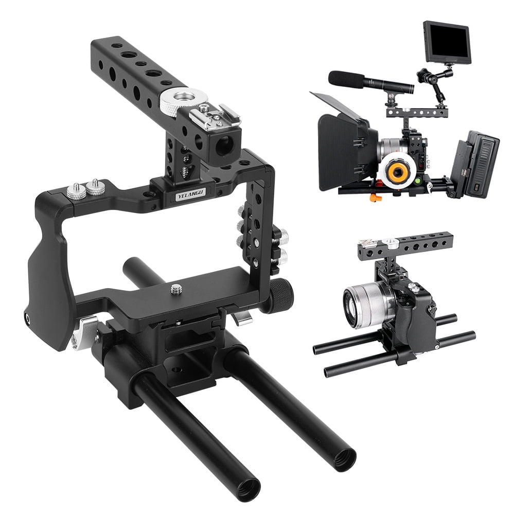 Camera Cage Kit Top Handle Grip Stabilizer For A6000 A6300 A6500
