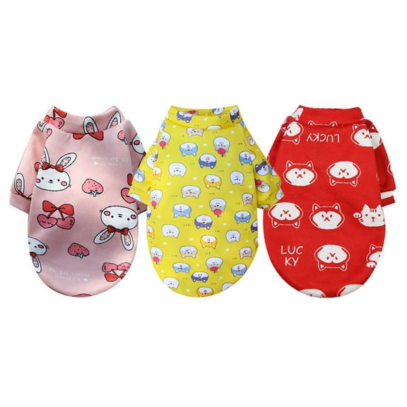 BT Bear 3Pcs Small Dog Hoodie Sweaters, Dog Winter Clothes, Pet Hooded Sweatershirt Pullover, Dog Outfit Coat Apparel for Puppy Kittens A XS