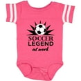 thumbnail image 3 of Inktastic Soccer Legend at Work Boys or Girls Baby Bodysuit, 3 of 5