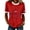 Red, variant on Rggeeun Women Tees American Flag Graphic & 1776-2026 Letter Print Short Sleeve Crew Neck For 4Th Of July Family Party Lightweight Tops,Black,L