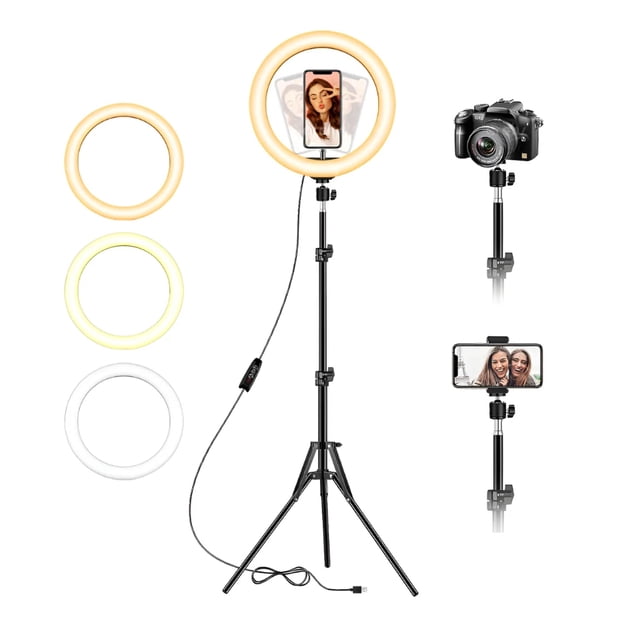 Aro De Luz Led 10 Pulgadas Tripie 2m Camara Celular