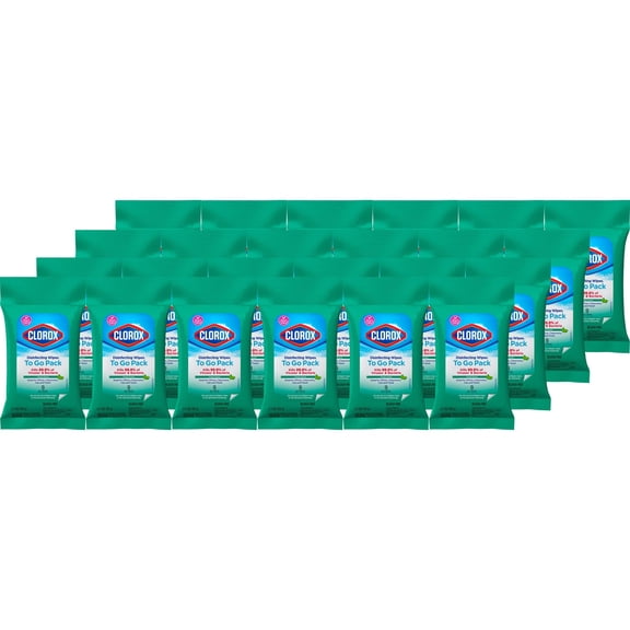 Clorox Disinfecting Wipes On The Go Travel Wipes, Fresh Scent, 9 Count (Package May Vary)