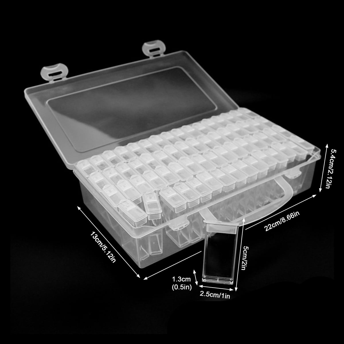32/48 Slots Seed Storage Container Square Bottle Storage Box - Temu