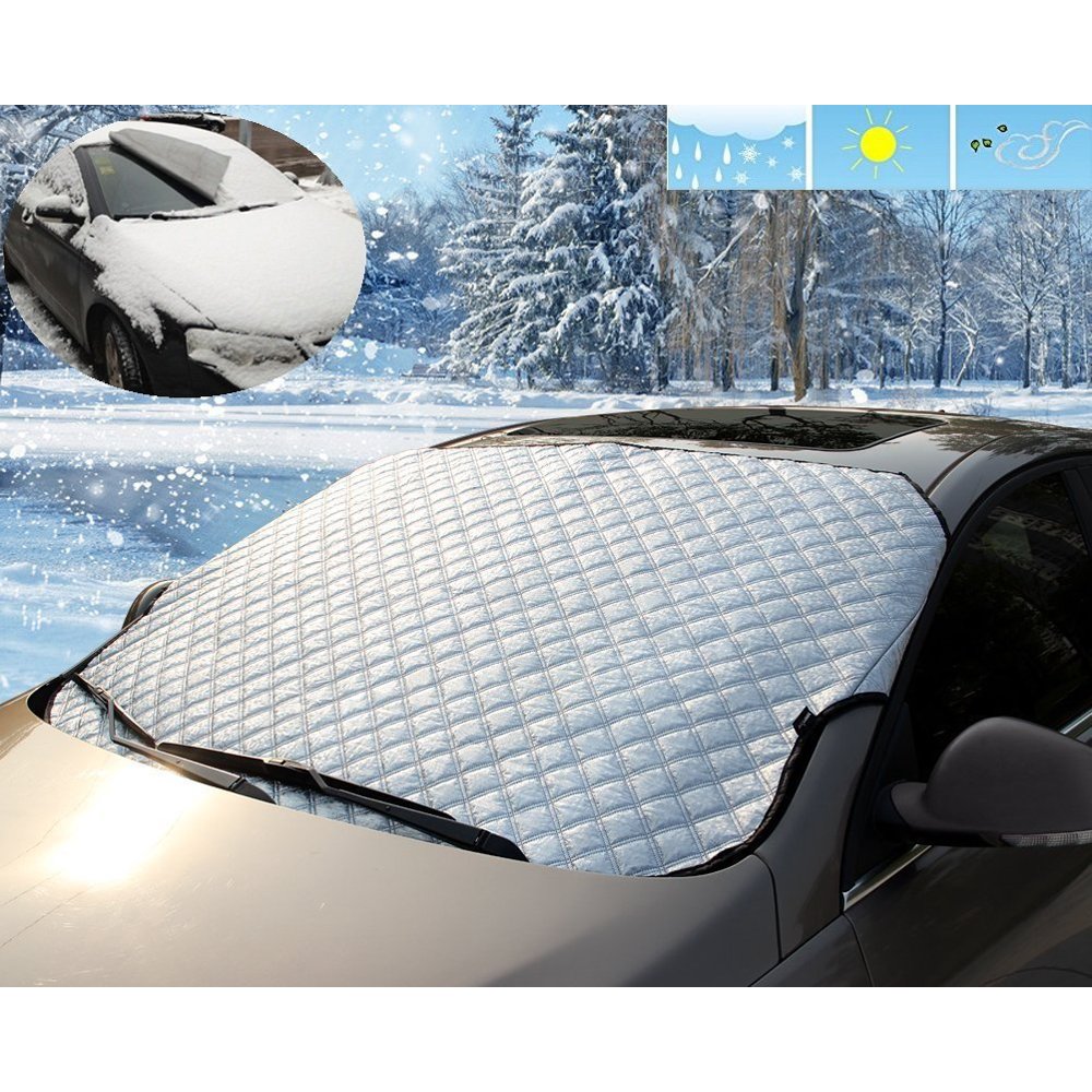 MiniFactory Car Snow Ice Cover, Covers Windshield Wipers Windproof