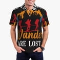 thumbnail image 1 of Fotbe Not All Who Wander Are Lost Hiking Camiseta Polo de Golf para Hombre con Estampado – Camisa Deportiva Transpirable con Cuello Abotonado-Medium, 1 of 6