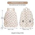 thumbnail image 2 of Mochila Unineovo School para niñas, portátil de pana de 17 pulgadas, 2 of 9