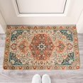 thumbnail image 2 of Bohemian Farmhouse Orange Vintage Welcome Doormat for Indoor/Outdoor Entrance Bohemian Farmhouse Orange Vintage Decoration Door Mat Kitchen Door Mat Bedroom Doormat 17x30 Inch, 2 of 6