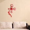 thumbnail image 3 of DIY Wall Clock Modern 3D Wall Art Mirror Decal Stickers with for Home Office Decorations Gift, 3 of 5