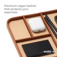 thumbnail image 3 of Valet Tray Nordik Leather, cuero vegano, marrón arena, 3 of 6