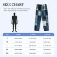 thumbnail image 4 of Sigee Indigo Patchwork Quilt print Men's Pajama Pants Lounge Sleep Bottoms with Elastic Waistband and Pockets-Large, 4 of 6