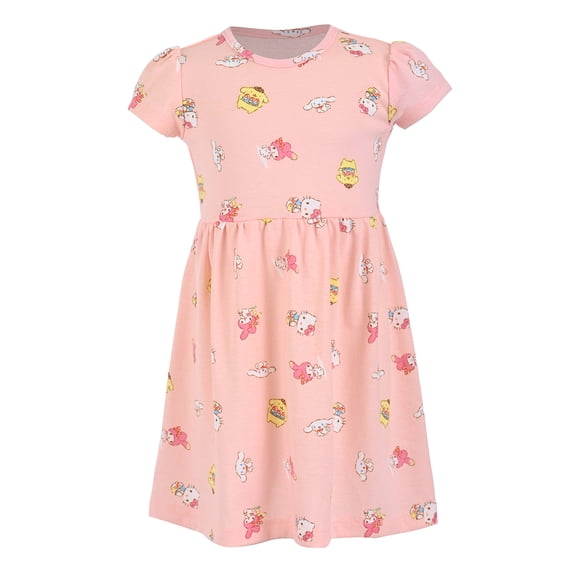 Vestido Hello Kitty & Friends para Niña Estampado Rosa Talla 3X