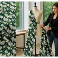 thumbnail image 5 of Soimoi Cotton Poplin Fabric Leaves & Lily Floral Print Fabric by The Yard 56 Inch Wide, 5 of 7