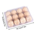 thumbnail image 6 of ZenCart 50Pcs Egg Holder Clear Plastic Cartons 12 CountReusable Crate for Home Ranch Farm Market Display Transparent Reusable Egg Container, 6 of 8