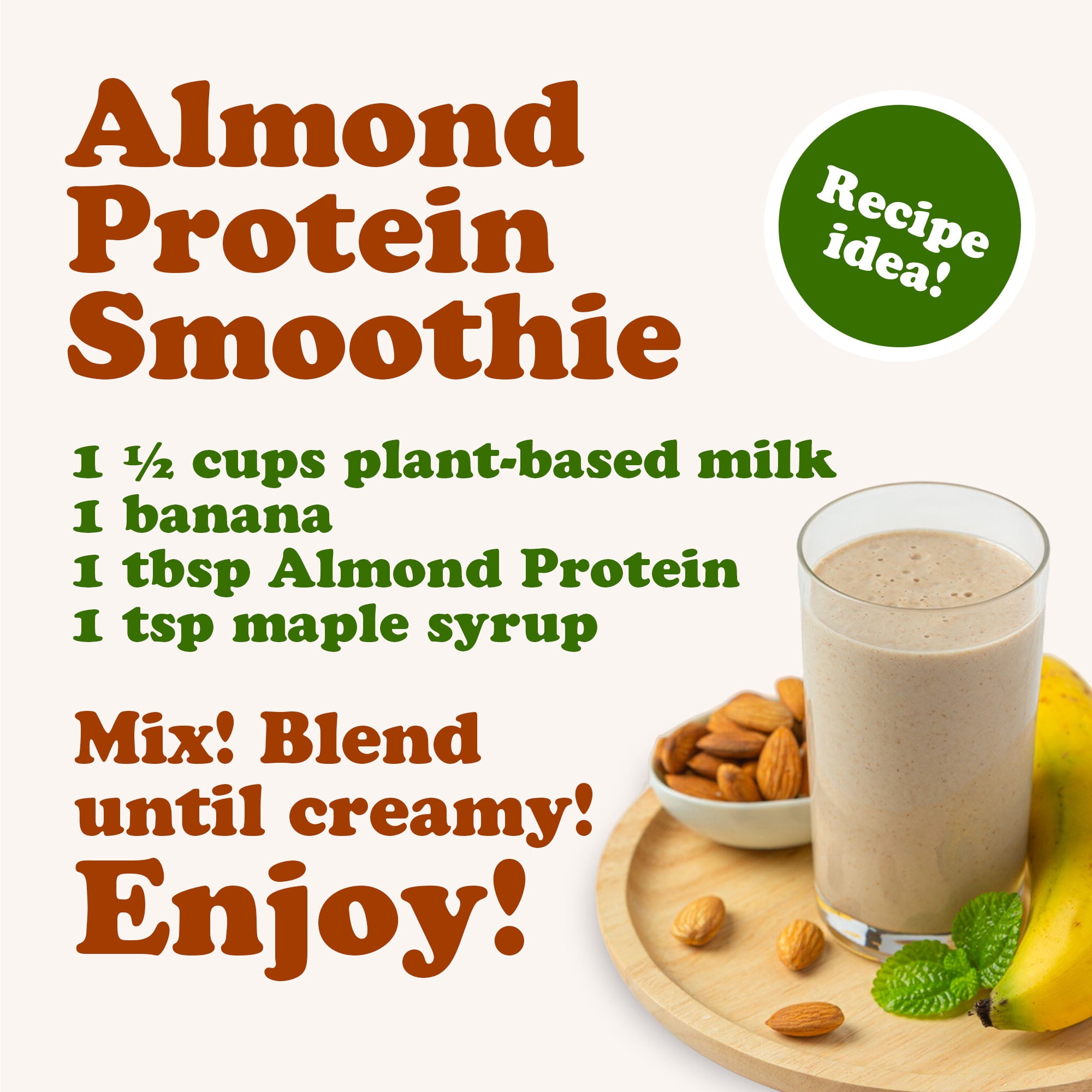 Organic Almond Protein Powder, 2 Pounds – Vegan, Kosher, Bulk – by Food to Live