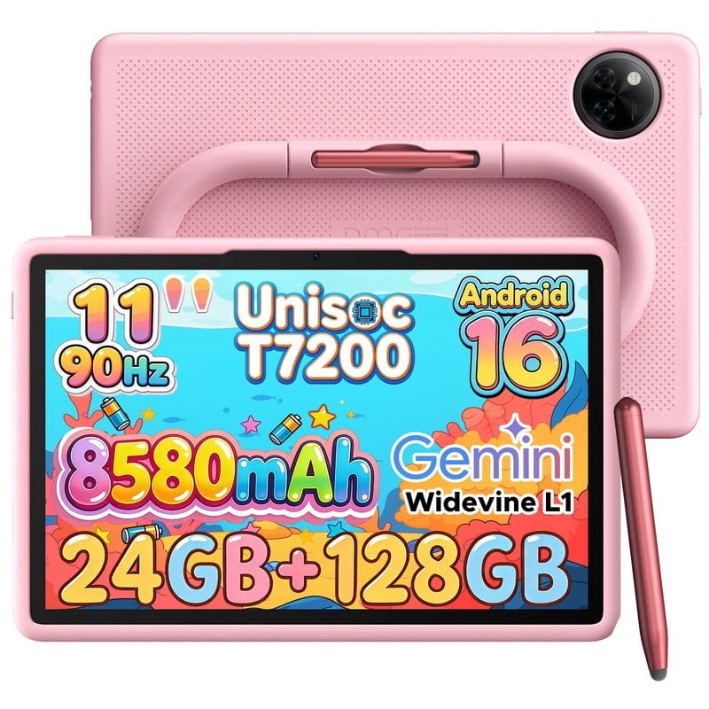 DOOGEE U11 Kids Android 16 Kid Tablet,24GB+128GB/2TB,8580mAh Gaming Tablet,Unisoc T7200 Octa-Core,13MP+5MP,Dual Speak/Widevine L1/BT5.0/5G Wifi
