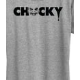 thumbnail image 3 of Chucky - Chucky Face Logo- Womens Short Sleeve Graphic T-Shirt, 3 of 5