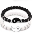 thumbnail image 1 of Best Friend Bracelet for 2 Matching Yin Yang Adjustable Bracelets handmade Braided Bracelets for bff bracelets friendship bracelets for 2 best friends, 1 of 4