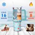 thumbnail image 4 of 40oz Funny Nurse Life Stainless Steel Flip Straw Tumbler Spill Proof Travel Cup Double Wall Vacuum Insulated Coffee Mug with Handle, 4 of 6