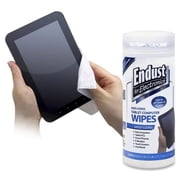 Endust Anti-Static Tablet Wipes 70ct. For Tablet PC, Desktop Computer, Display Screen, Mobile Phone, Digital Text Reader, Handheld Device - Streak-free, Non-abrasive, Ammonia-free, Anti-static, Pre-mo