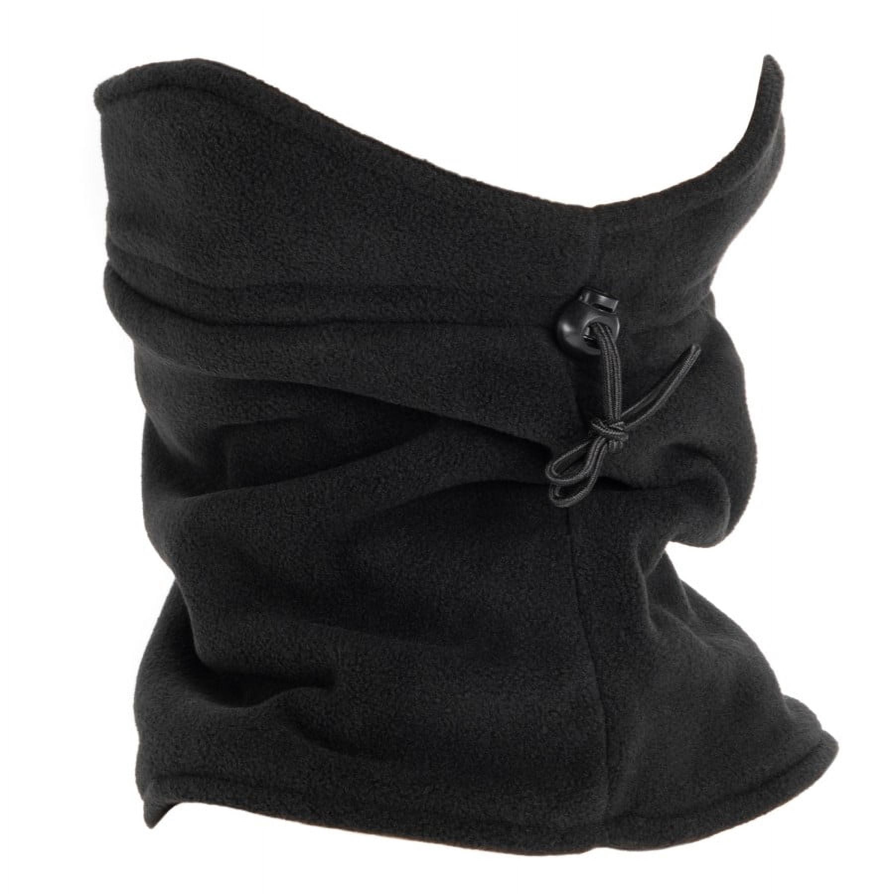 Quietwear Unisex Fleece Neck Gaiter, Black, One Size Fits Most