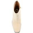 thumbnail image 5 of Journee Womens Sloann Inside Zip Stacked Heel Booties, 5 of 10