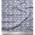thumbnail image 1 of Soimoi Crepe Silk Fabric Cloud,Fish & Yacht Nautical Decor Fabric Printed Yard 42 Inch Wide, 1 of 1