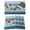 Teal Blue, variant on Summer Starfish Pink Placemats Set of 8, Beach Coral Conch Coastal Placemats for Dining Table, Place Mats for Kitchen Tabletop, Waterproof Wipeable Dining Table Mats Set