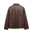 thumbnail image 4 of HH TRAF 2024 Abrigo de calle para mujer, liso, cuello vuelto, mangas largas, bolsillos, chaquetas de un solo pecho, moda de otoño para mujer, 4 of 5