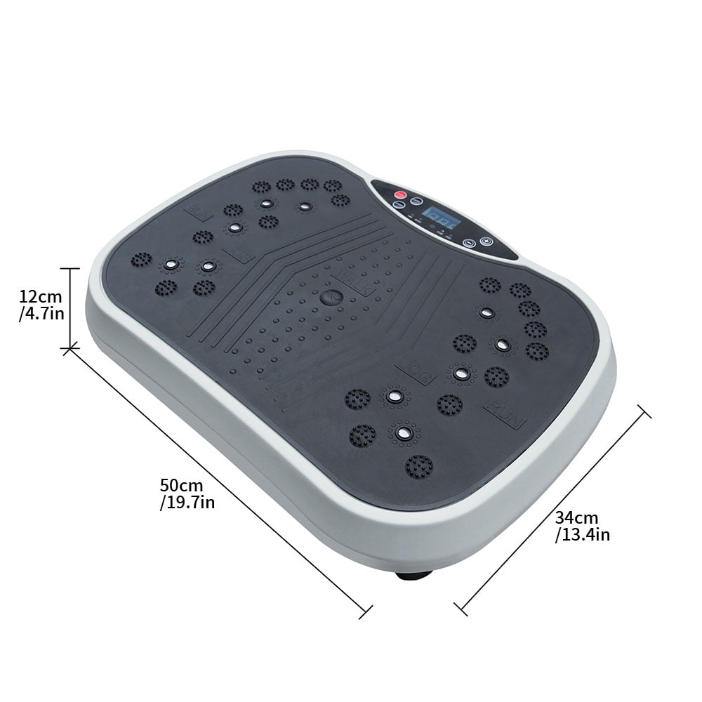 Exercise Machine - Whole Body Workout Vibration Fitness Platform, Home Training Equipment for Weight Loss & Toning Grey