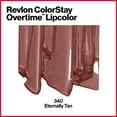 thumbnail image 4 of Revlon ColorStay Overtime Lipcolor, Dual Ended Longwearing Liquid Lipstick with Clear Lip Gloss, with Vitamin E in Nude, Eternally Tan (340), 0.07 oz, 4 of 6