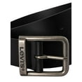 thumbnail image 2 of Levi's Metal Logo Leather Belt, Black, 2 of 6