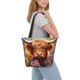 thumbnail image 2 of Balery Countryside Colorful Floral Cow Bolsa de Hombro con Diseño, Bolsa Grande y Duradera, Bolsa Versátil para Compras, 2 of 6
