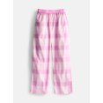 thumbnail image 3 of Sleep On It Girls Long Sleeve Top and Plaid Pants Pajama Set, 2 Piece, Sizes 7-16, 3 of 6