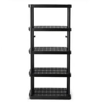Gracious Living Medium Duty Adjustable Ventilated Storage Shelving Unit, 5 Shelf