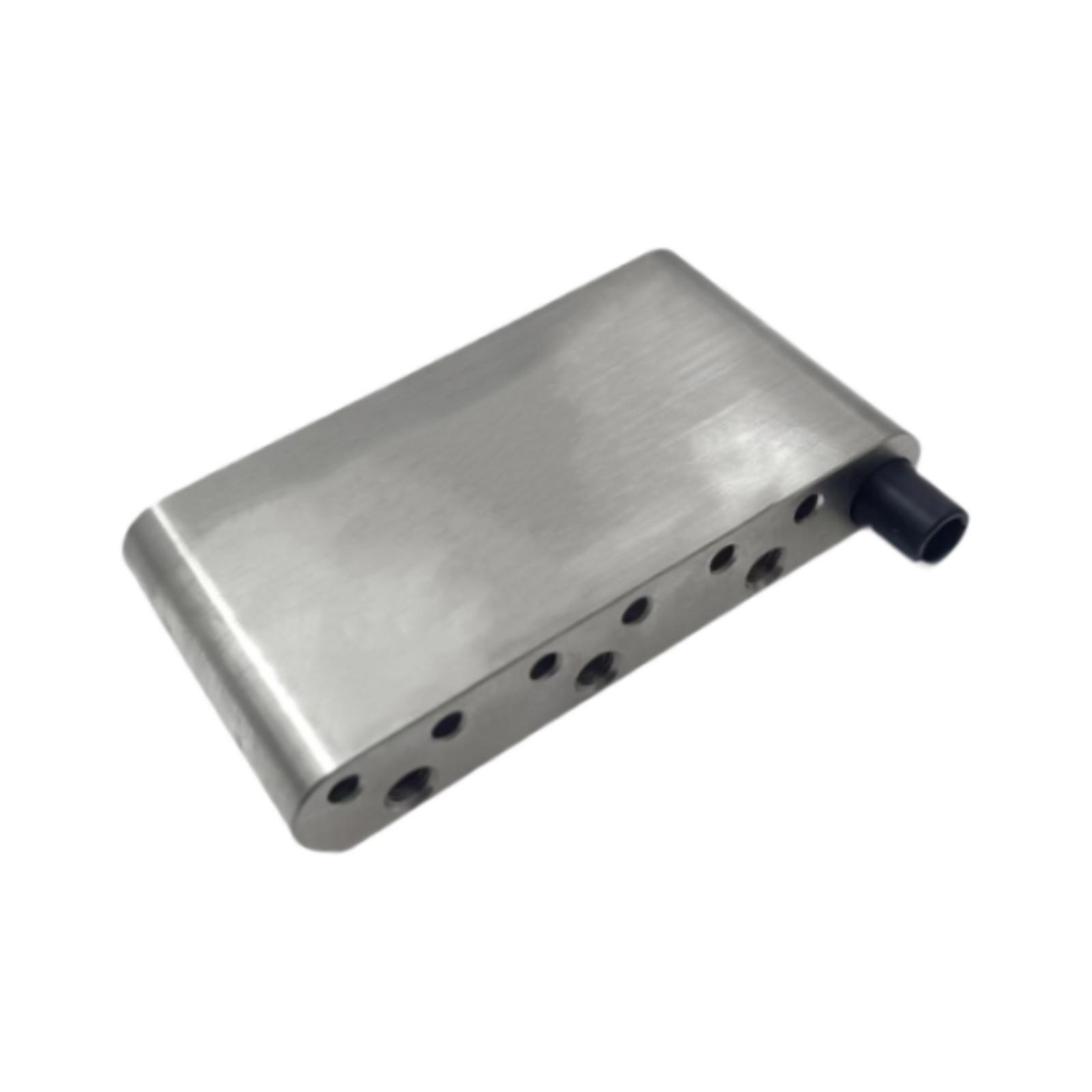 Tremolo Bridge Parts Brass Block Guitar Saddle Stainless Steel Construction for Electric Guitar Performers