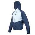 thumbnail image 3 of Chamarra Deportiva Wilson para Mujer Fusion Rompevientos Full Cierre y Capucha Bicolor Azul Talla G, 3 of 4