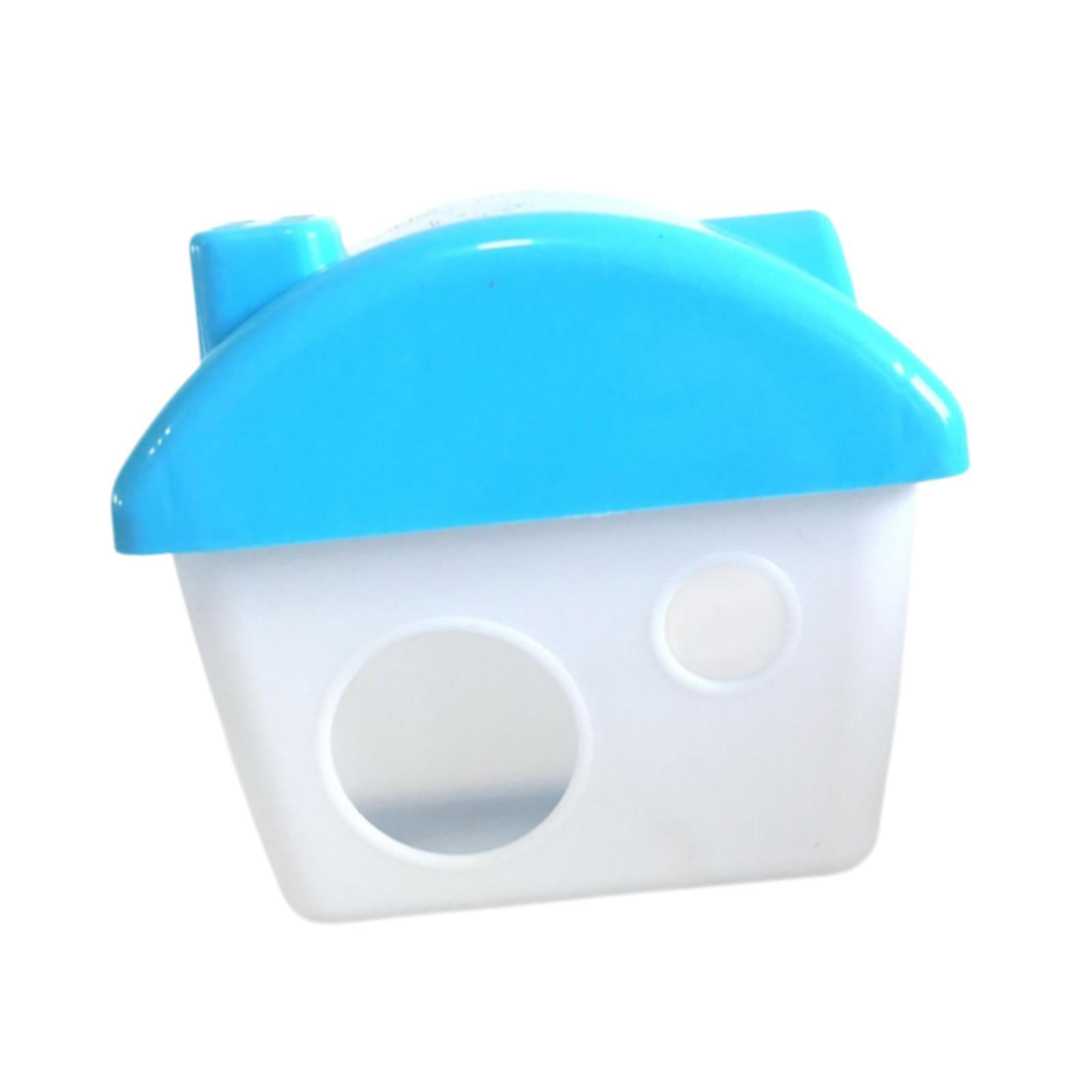 kowaku Hamster House Minimalist Castle Small Animals Playground Hideouts Hut Nesting Habitat Lightweight Pp Suitable for Hamsters Mice Rats Small Pets Gift H Blue