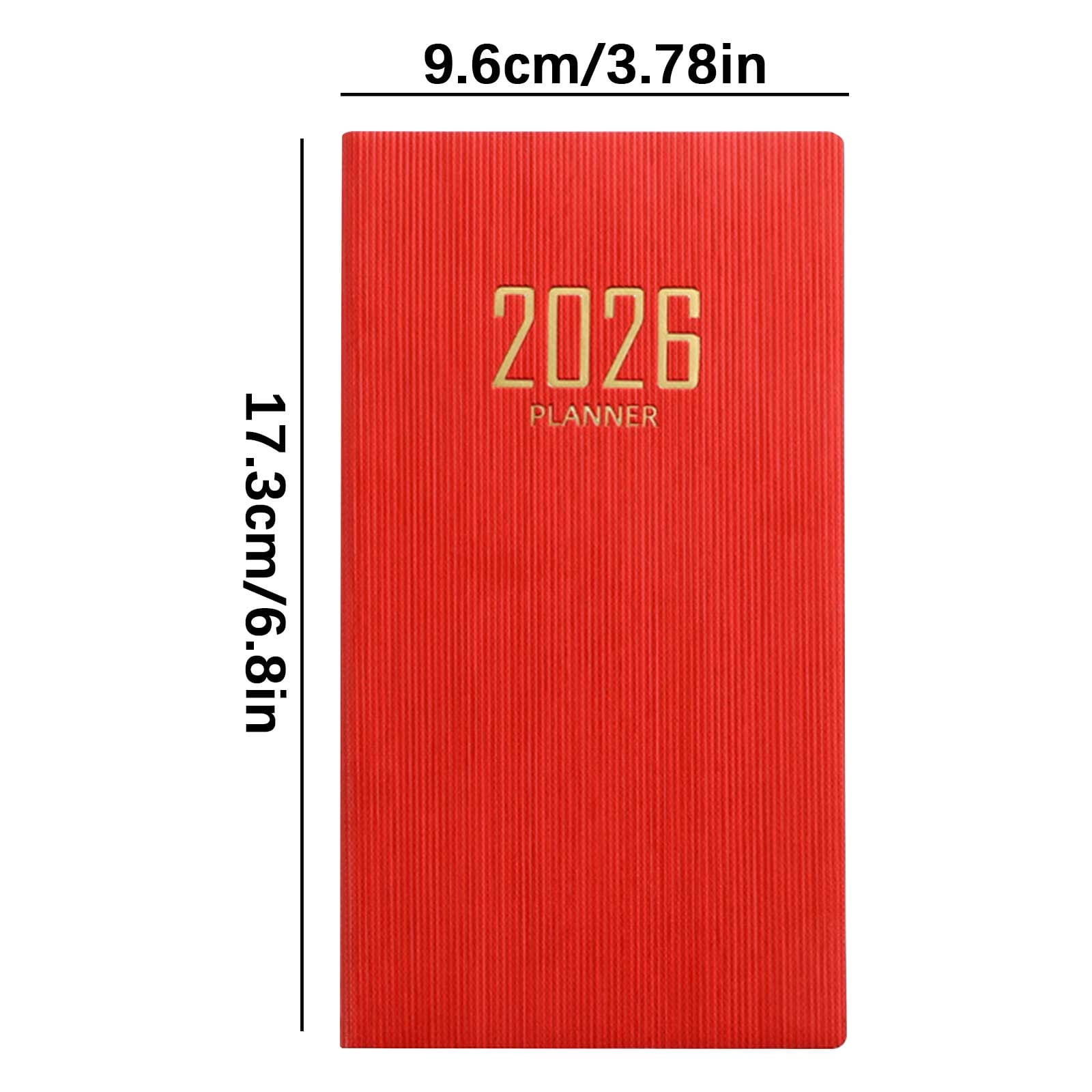 HBBKVI 4 Pack Notebook, A6 Mini Notebook Organizer Planner Daily Planner Notebook Travel Diary