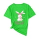 thumbnail image 1 of Camisas de Manga Corta para las Mujeres Moda Casual Impresión Cuello Redondo Suéter Tee Blusas, 1 of 4