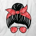 thumbnail image 2 of Messy Bun T-Shirt | Cool Hairstyle White Tee Gift, 2 of 5