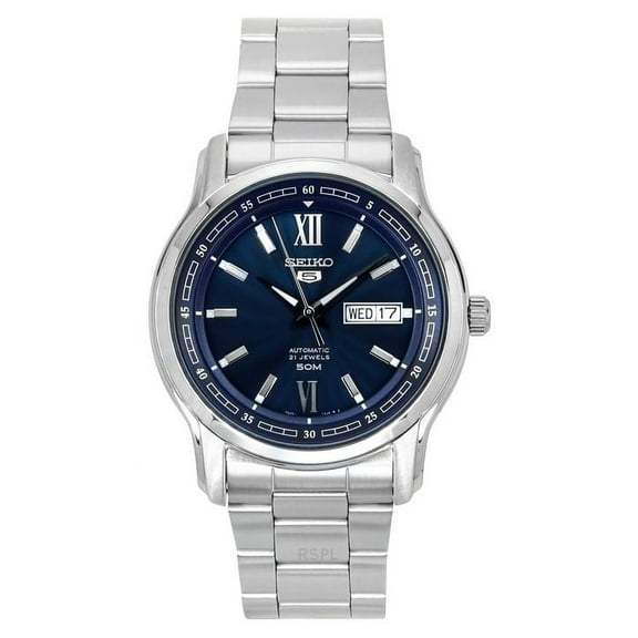 Seiko Automatic Blue Dial Stainless Steel Men's Watch SNKP17K1S