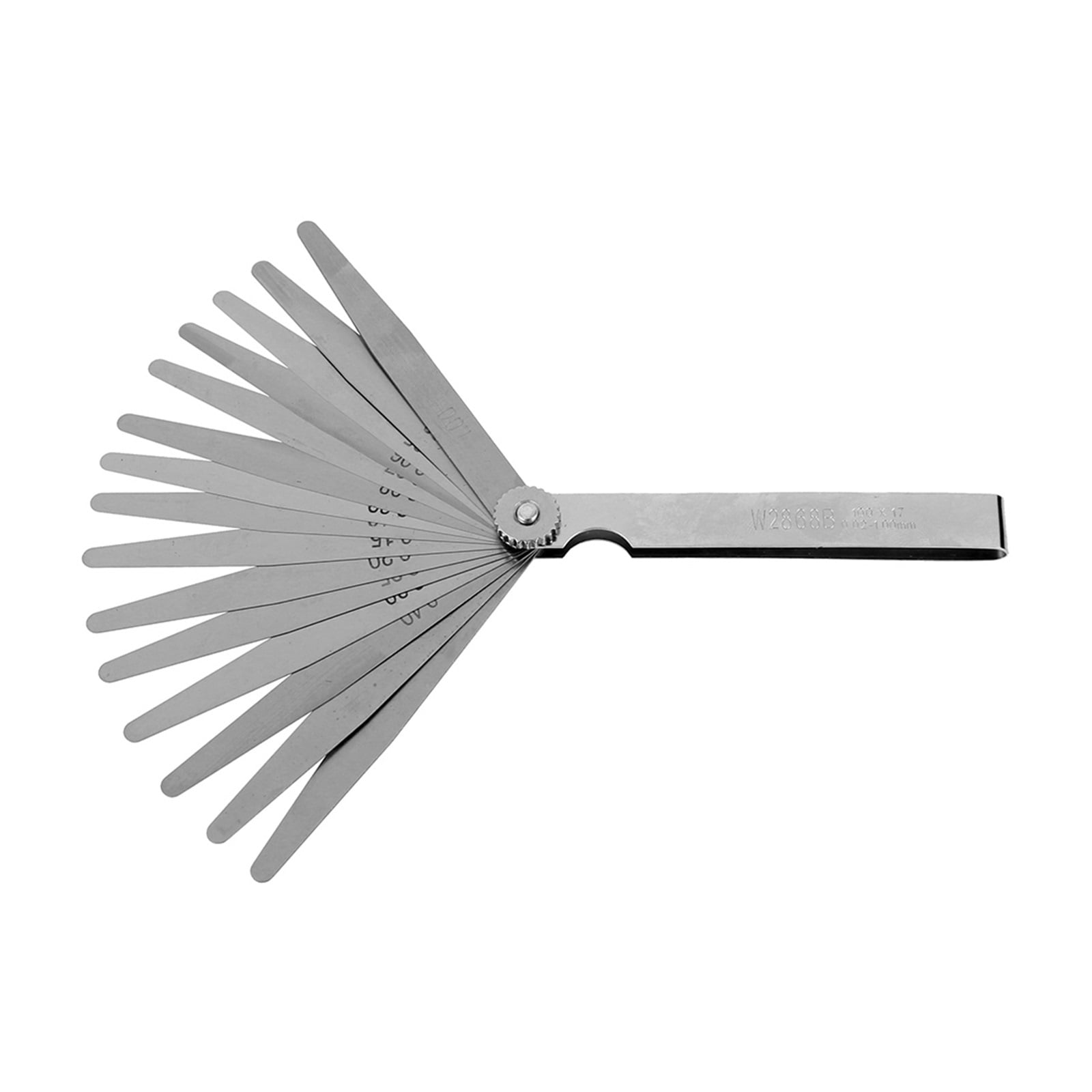 0.02-1mm 17 Blade Thickness Gap Metric Filler Feeler Gauge Measure Tool ,Easy to Use