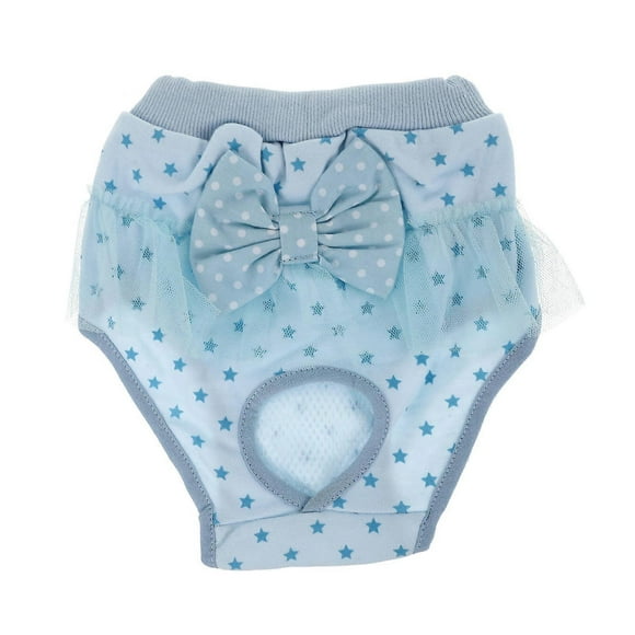 Skyblue Dog Diaper Made of Cotton Cozy Comfortable Period Pants for Female Dogs Clean