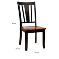 thumbnail image 4 of Benzara Dover Transitional Side Chair With Wooden Seat, Cherry & White Finsih, Set of 2-Color:Black/Cherry, 4 of 4