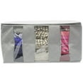 thumbnail image 2 of Sorbus Foldable Storage Bag Organizers, 3 Sections, 2 Pack, Gray, 2 of 6