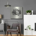thumbnail image 5 of Luxe Metal Art 'Linen Vegetable BW Sketch Lettuce' by Studio Mousseau, Metal Wall Art, 24"x24", 5 of 7
