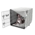 thumbnail image 5 of Sheep Dog Crate Cover, Animals Illustration Repetitive Simplistic Pattern, Easy to Use Pet Kennel Cover Small Dogs Puppies Kittens, 7 Sizes, Ceil Blue Off White, by Ambesonne, 5 of 6