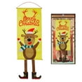 thumbnail image 1 of Naiovety Cartel de Navidad para ventana de casa, cartel de porche, decoración colgante decorativa para puerta, adornos navideños, Navidad 2020 Natal Kits de decoración para fiestas Alce Naiovety HA001743-03, 1 of 6