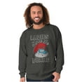 thumbnail image 4 of Papa Smurf Ladies Love the Beard Cool Men's Crewneck Sweatshirt Brisco Brands S, 4 of 6