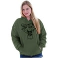 thumbnail image 3 of Country Strong Buck Unisex Plus Fleece Graphic Hoodie Brisco Brands 2X, 3 of 4